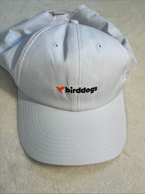 Birddogs white baseball cap. OS.